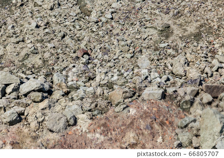 Close-up of a slag heap of iron ore quarry Close-up of a slag heap of iron ore quarry 66805707