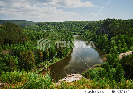 Republic of Bashkortostan, rivers, summer Idrisovskaya cave. Republic of Bashkortostan, rivers, summer Idrisovskaya cave. 66807555