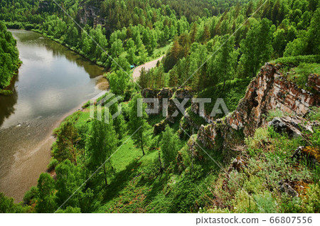 Republic of Bashkortostan, rivers, summer Idrisovskaya cave. 66807556