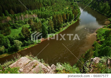 Republic of Bashkortostan, rivers, summer Idrisovskaya cave. Republic of Bashkortostan, rivers, summer Idrisovskaya cave. 66807577
