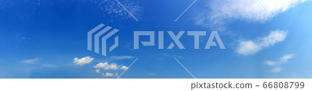 Blue sky panorama with cloud on a sunny day. Blue sky panorama with cloud on a sunny day. 66808799