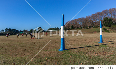 Polo Game Riders Goals Field Equestrian Landscape Polo Game Riders Goals Field Equestrian Landscape 66809515