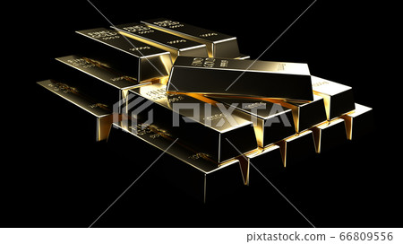 3D Block Gold 3D Block Gold 66809556