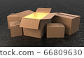 3D Box on black background 3D Box on black background 66809630