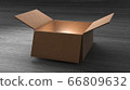 3D Box on black background 3D Box on black background 66809632