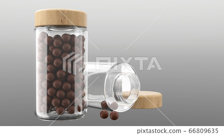 3D Bottle rendering 66809635