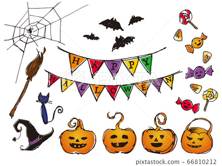 Hand-drawn illustration Halloween material icon 66810212