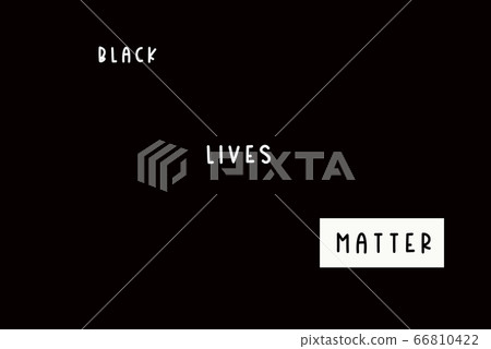 Black Lives Matter white slogan 66810422