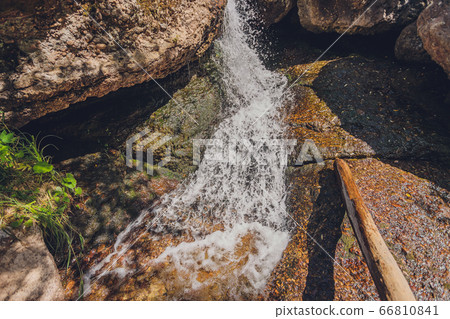 Waterfall Cook-Karauk. Bashkortostan. Russia. summer season river Waterfall Cook-Karauk. Bashkortostan. Russia. summer season river 66810841