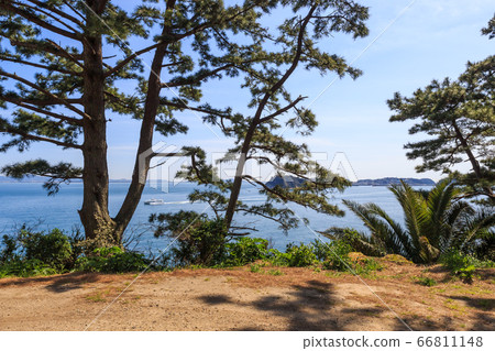 愛知縣南知多町,從廣島眺望筱島 愛知縣南知多町,從廣島眺望筱島 66811148