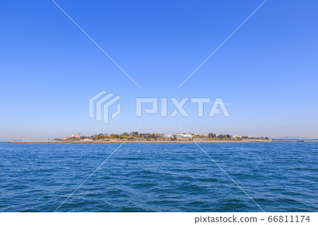 Hikashima seen from the sightseeing boat Aichi Prefecture 66811174