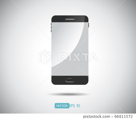 Perfectly detailed modern smart phone isolation, Perfectly detailed modern smart phone isolation, 66811572