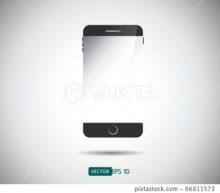 Perfectly detailed modern smart phone isolation, Perfectly detailed modern smart phone isolation, 66811573