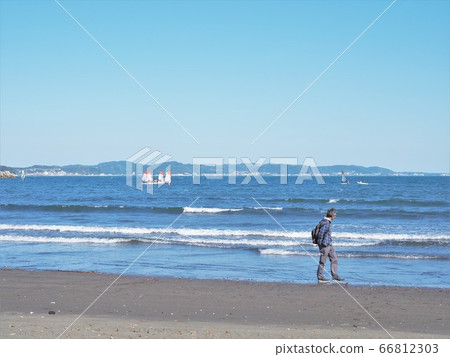湘南海步行海海岸 湘南海步行海海岸 66812303