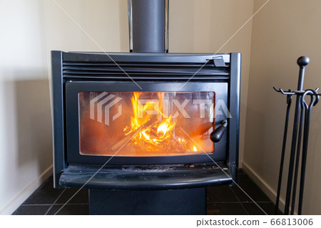 Fireplace villa flame fire luxury home gorgeous 66813006