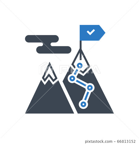 Strategy For Victory Vector Glyph Icon 66813152