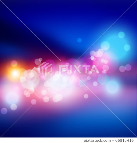 Bokeh lights effect on blue and pink gradient 66813416