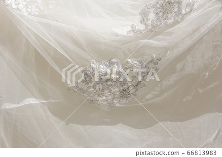 Details of the bride dress fabric and beautiful Details of the bride dress fabric and beautiful 66813983