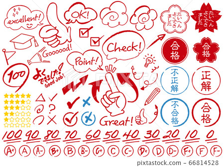 Handwriting test scoring icon 66814528
