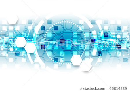 Abstract circle technology concept. Circuit board, Abstract circle technology concept. Circuit board, 66814889