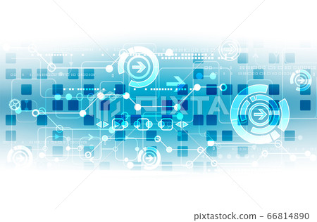 Vector illustration, Hi-tech digital technology Vector illustration, Hi-tech digital technology 66814890