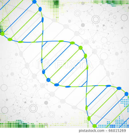 Science template, wallpaper or banner with a DNA Science template, wallpaper or banner with a DNA 66815269