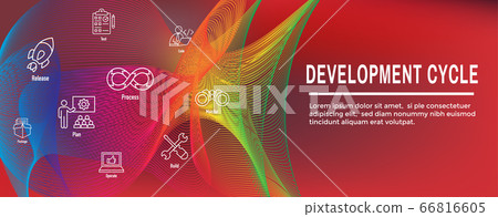 Development Operations & Life Cycle - DevOps Icon 66816605