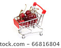 Shopping cart of cherries 66816804