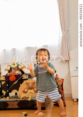 A boy celebrating the festival of Tango May doll A boy celebrating the festival of Tango May doll 66816812
