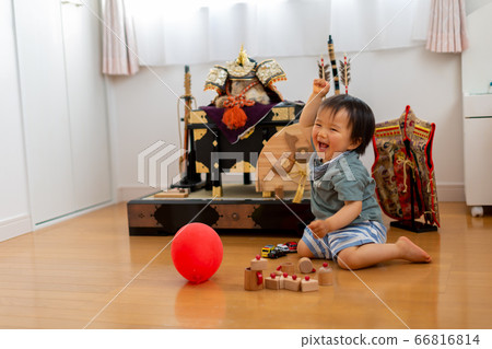 A boy celebrating the festival of Tango May doll A boy celebrating the festival of Tango May doll 66816814