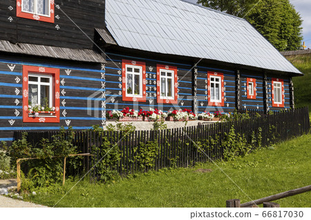 folk architecture in Zdar under Belianske Tatras, 66817030