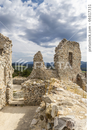 Ruins of Hrusov Castle, Zlate Moravce District, Ruins of Hrusov Castle, Zlate Moravce District, 66817331