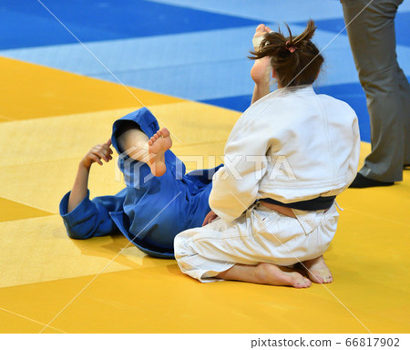 Girls compete in Judo Girls compete in Judo 66817902