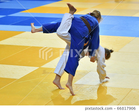 Girls compete in Judo Girls compete in Judo 66817906