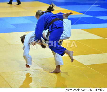 Girls compete in Judo 66817907