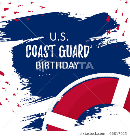 Card with US Coast Guard Birthday Card with US Coast Guard Birthday 66817925