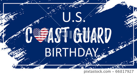 poster with US Coast Guard Birthday poster with US Coast Guard Birthday 66817927