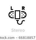 Stereo icon. Editable Vector Outline. 66818857