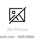 No Picture icon. Editable Line Vector. 66818866