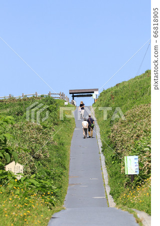 Hokkaido Summer Shakotan Peninsula Kamui Misaki Gate forbidden by women Hokkaido Summer Shakotan Peninsula Kamui Misaki Gate forbidden by women 66818905