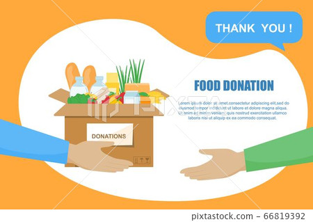 Food donations background 66819392