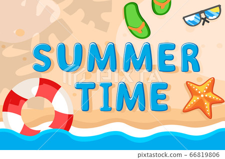 Beach, summer background with glasses, starfish. Beach, summer background with glasses, starfish. 66819806
