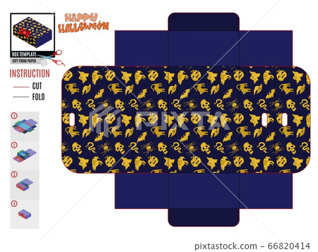 assembly box template. halloween holiday gift new assembly box template. halloween holiday gift new 66820414