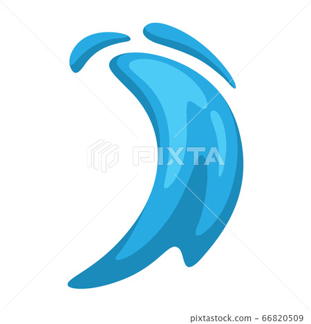 Illustration of stylized water splash. Illustration of stylized water splash. 66820509