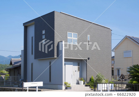 Detached house image Cube type design housing 66822920