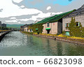 Otaru Canal in Hokkaido 66823098