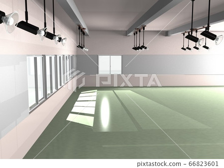 3DCG的寬敞辦公空間（空房間，租戶等） 66823601