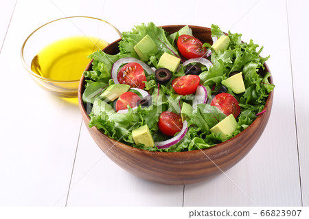 Salad and olive oil Salad and olive oil 66823907