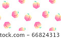 手繪桃果實無縫模式 66824313