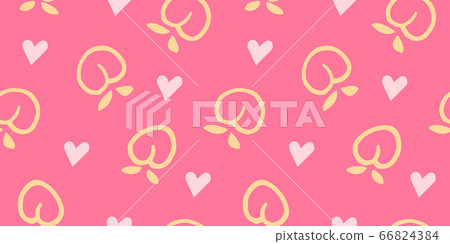 手繪桃果無縫圖案水果 手繪桃果無縫圖案水果 66824384